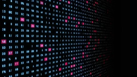 Numeric matrix background. Digital transformation. Abstract background. Stock Footage 156941955
