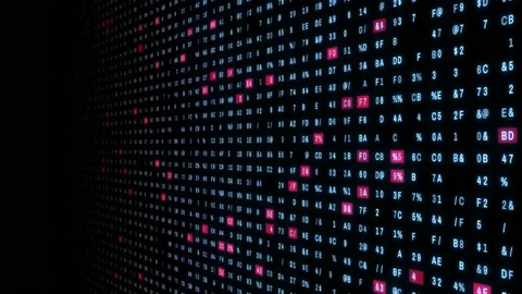 Numeric matrix background. Digital transformation. Abstract background. Stock Footage 156941972