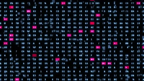 Numeric matrix background. Digital transformation. Abstract background. Stock Footage 156941998