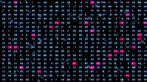 Numeric matrix background. Digital transformation. Abstract background. Stock Footage 156942008