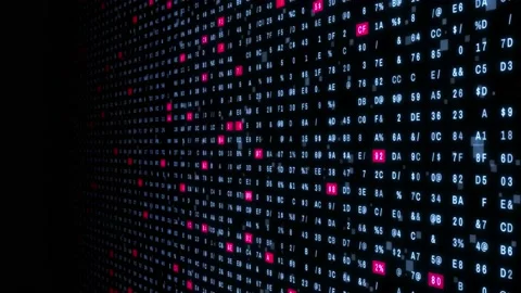 Numeric matrix background. Digital transformation. Abstract background. Stock Footage 156942037