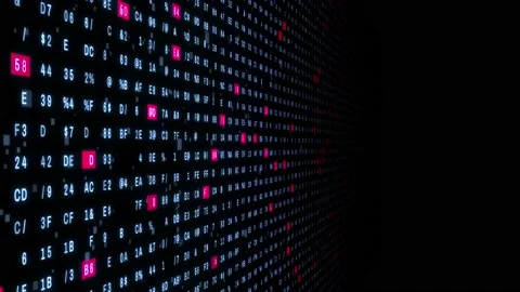 Numeric matrix background. Digital transformation. Abstract background. Stock Footage 156942054