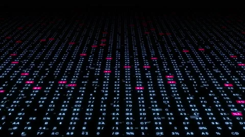 Numeric matrix background. Digital transformation. Abstract background. Stock Footage 156942063