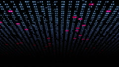 Numeric matrix background. Digital transformation. Abstract background. Stock Footage 156942068