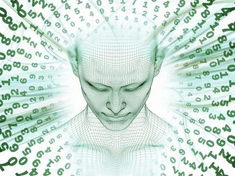 Numeric Mind Illustrazione stock