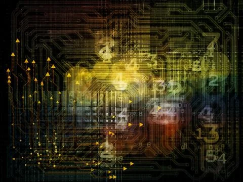 Numeric Network Stock Illustration