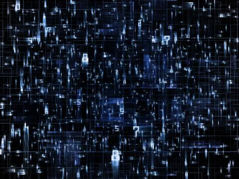 Numeric Network Stock Illustration