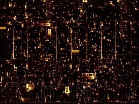 Numeric Network Stock Illustration