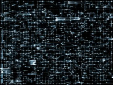 Numeric Network Stock Illustration