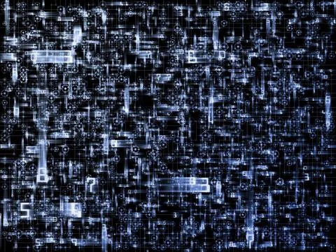 Numeric Network Stock Illustration