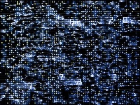 Numeric Network Illustrazione stock