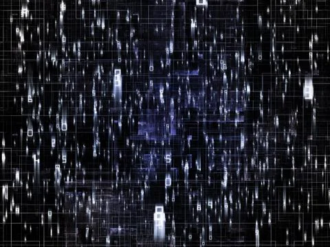 Numeric Network Stock Illustration