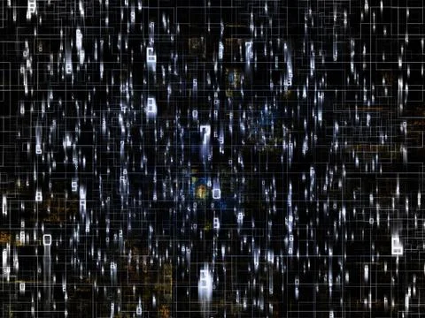 Numeric Network Stock Illustration