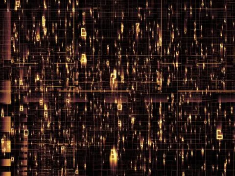 Numeric Network Stock Illustration