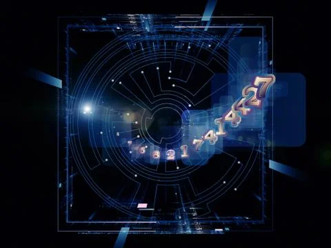 Numeric Processor Stock Illustration