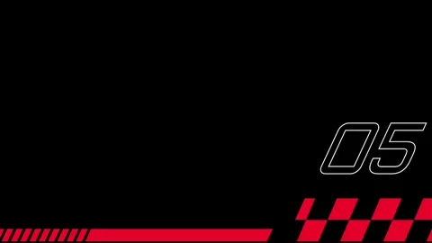 Numeric Race Tracker Stock Footage 335632725