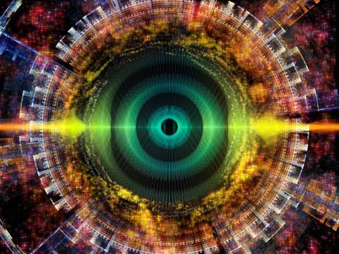 Numeric Radial Oscillation Stock Illustration