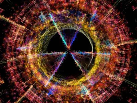 Numeric Radial Oscillation Stock Illustration