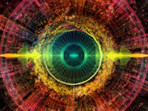 Numeric Radial Oscillation Stock Illustration