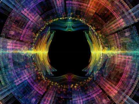 Numeric Radial Oscillation Stock Illustration