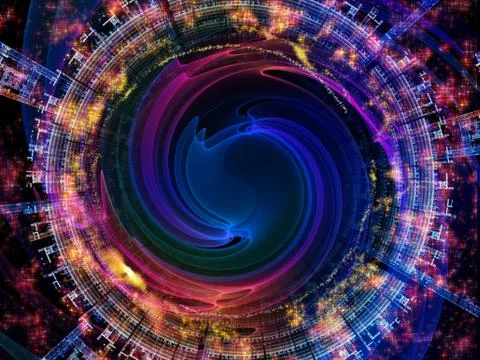 Numeric Radial Oscillation Stock Illustration