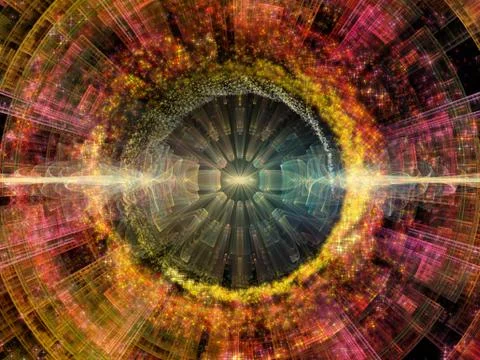 Numeric Radial Oscillation Stock Illustration