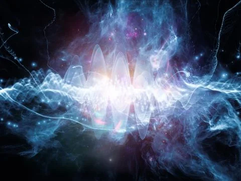 Numeric Sound Wave Stock Illustration