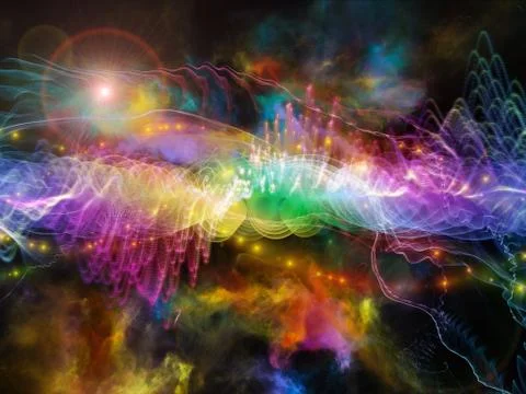 Numeric Sound Wave Stock Illustration