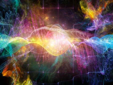 Numeric Sound Wave 库存插图