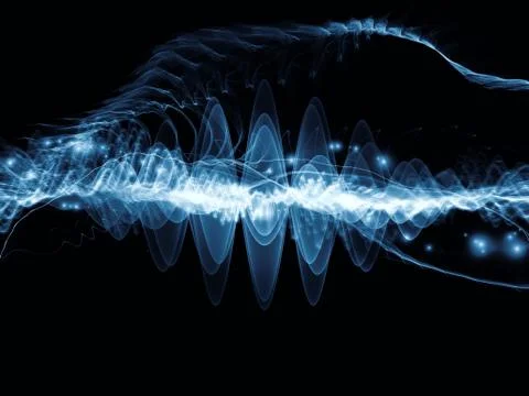 Numeric Sound Wave 库存插图