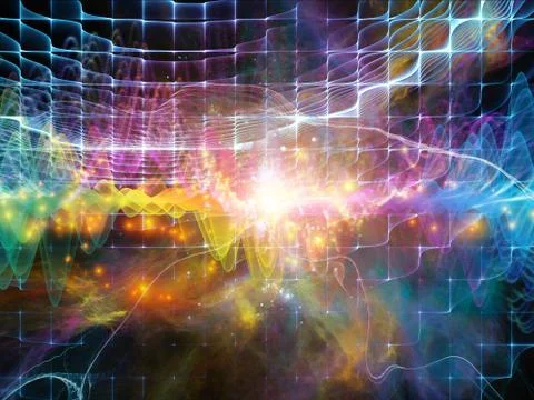 Numeric Sound Wave Stock Illustration