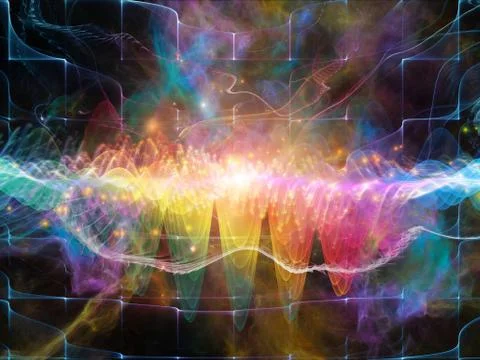 Numeric Sound Wave Stock Illustration