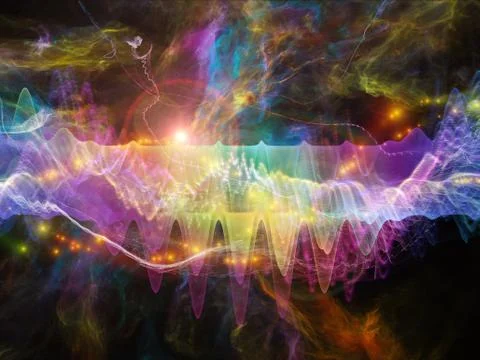 Numeric Sound Wave Stock Illustration