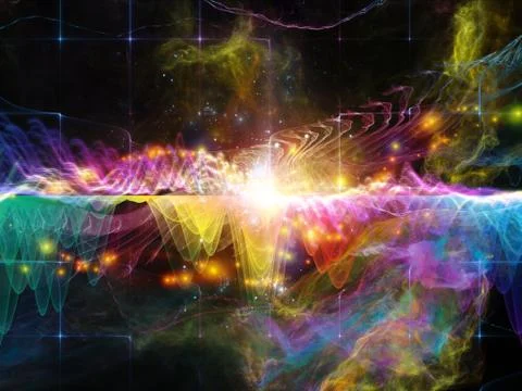 Numeric Sound Wave Stock Illustration