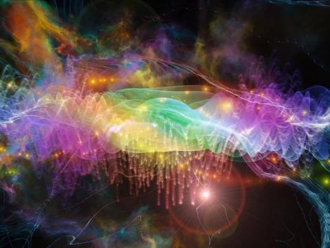 Numeric Sound Wave Stock Illustration