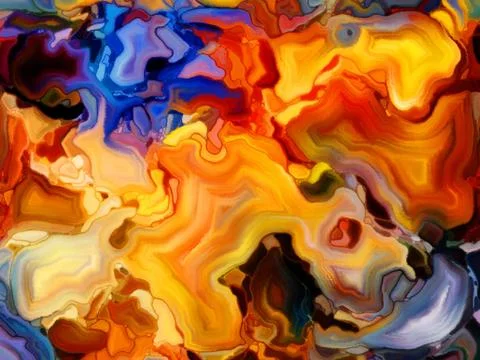 Numeric Stained Glass 库存插图