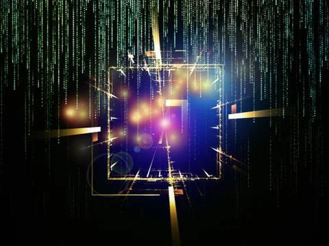 Numeric Streams Stock Illustration