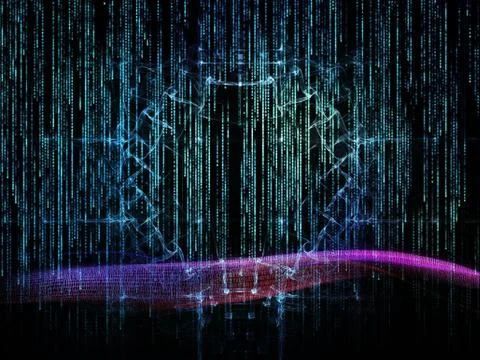 Numeric Streams Stock Illustration