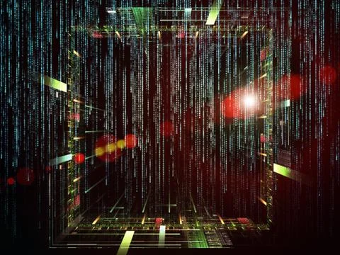 Numeric Streams Stock Illustration