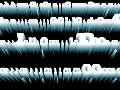 Numeric Structures Stock Illustration