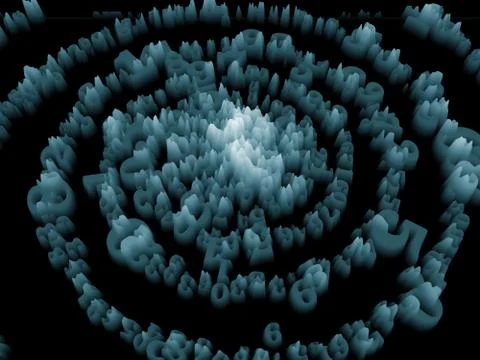 Numeric Structures Stock Illustration