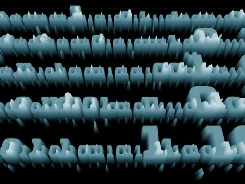 Numeric Structures Stock Illustration