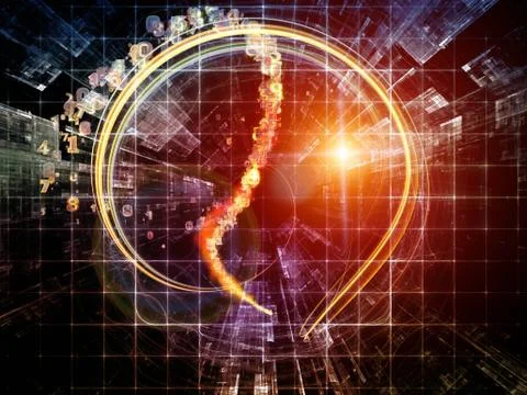 Numeric Technology Stock Illustration