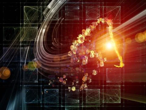 Numeric Technology Stock Illustration