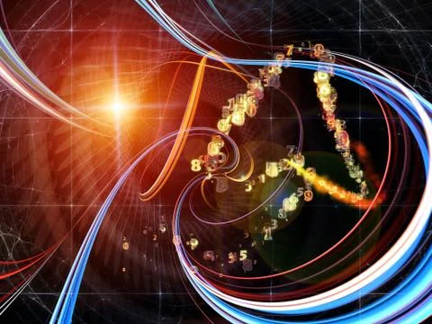 Numeric Technology Stock Illustration