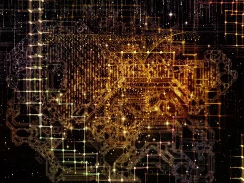 Numeric Technology Links 库存插图