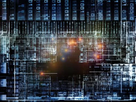 Numeric Technology Links 库存插图