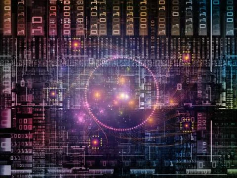 Numeric Technology Links Illustrazione stock