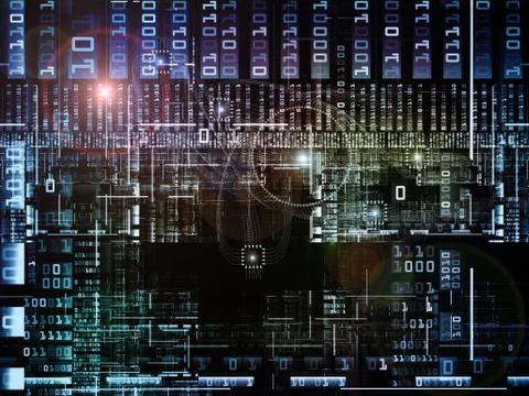 Numeric Technology Links Illustrazione stock