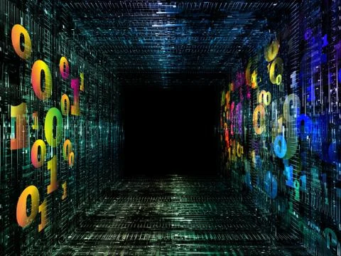 Numeric Tunnel Stock Illustration